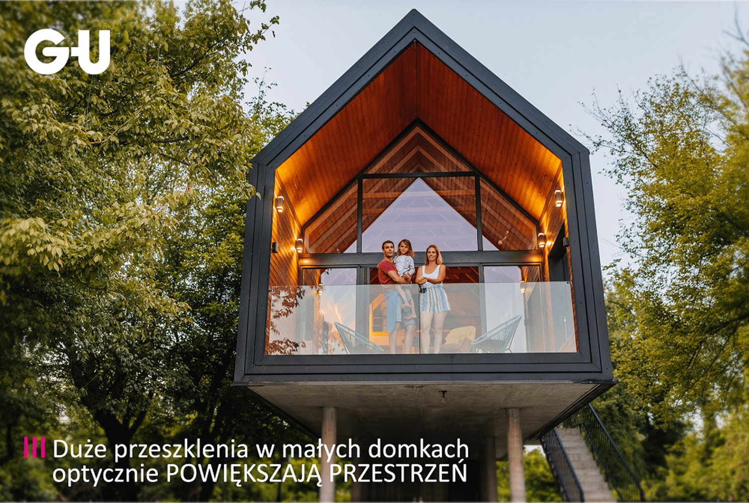 Mały dom otwarty na naturę